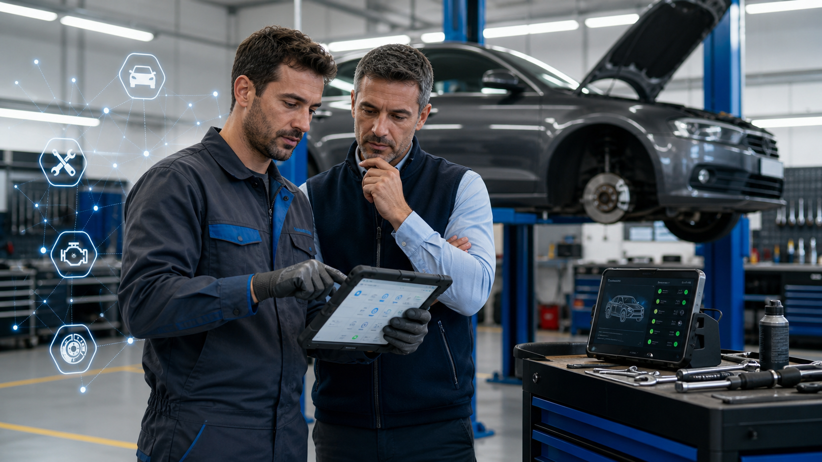 Servicio profesional de mecánicos para talleres de automoción