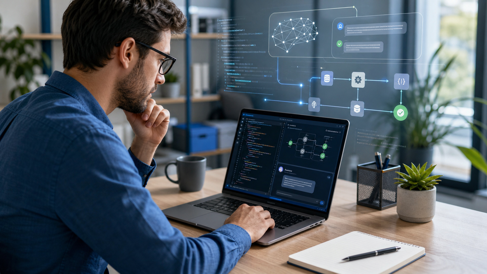 Trabajo con Inteligencia Artificial, automatización y asistencia al desarrollo